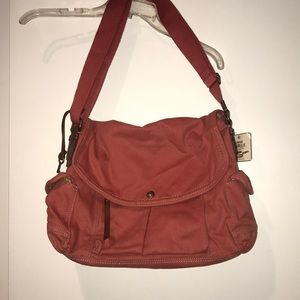 NWT Fossil Messenger Bag - Rose color
